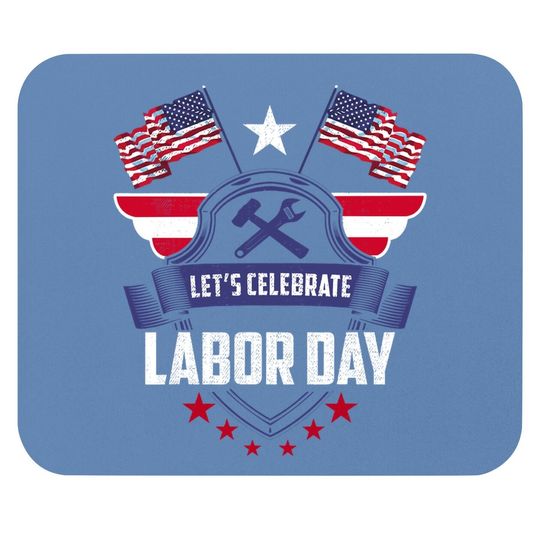 Patriot American Flag Labors Day Usa Mouse Pad