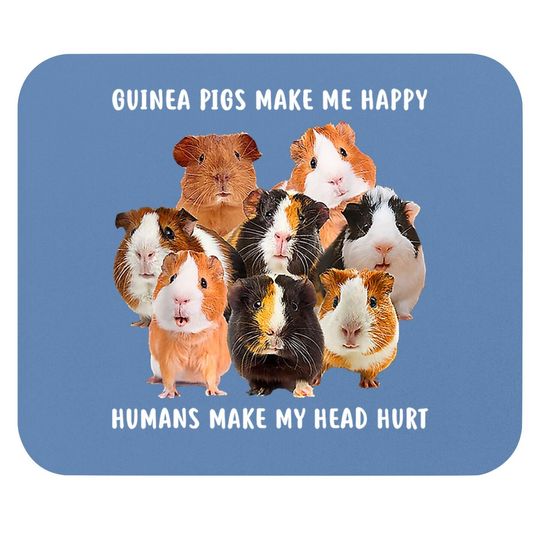 Pig Mouse Pad Make Me Happy Guinea Mouse Pad