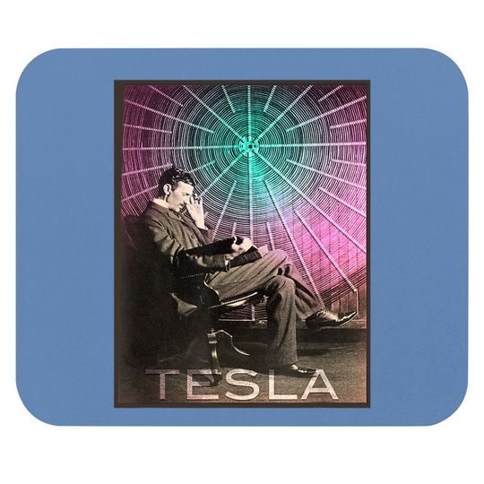 Nikola Tesla's Ac Electricity Inspiring Science Mouse Pad