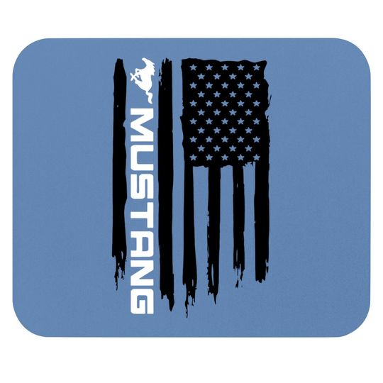 Wheel Spin Addict Mustang American Flag Foxbody New Edge Mouse Pad