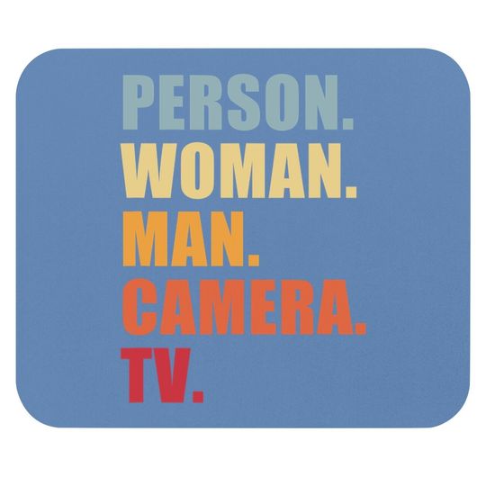 Person Woman Man Camera Tv Mouse Pad