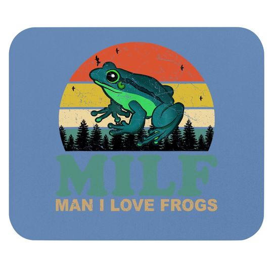 I Love Frogs Saying Amphibian Lovers Mouse Pad