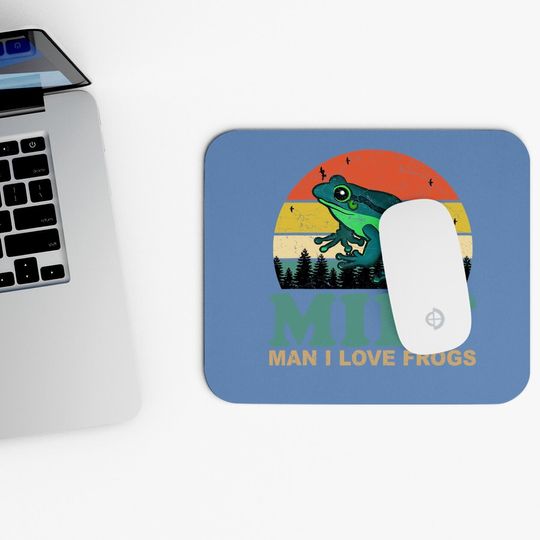 I Love Frogs Saying Amphibian Lovers Mouse Pad