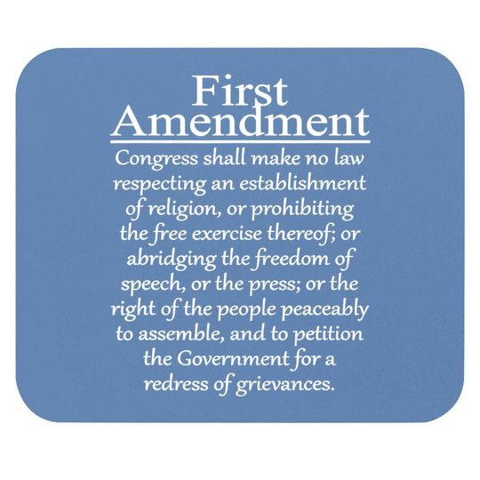 1st First Amendment U.s. Constitution Patriot Us History Mouse Pad