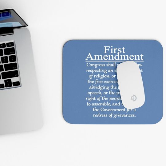 1st First Amendment U.s. Constitution Patriot Us History Mouse Pad
