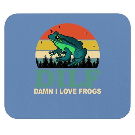 I Love Frog Saying Amphibian Lovers Mouse Pad