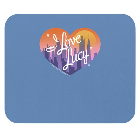 I Love Lucy Mouse Pad City Logo Black Mouse Pad