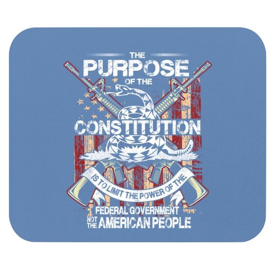 American Constitution Federal Government Guns Mouse Pad