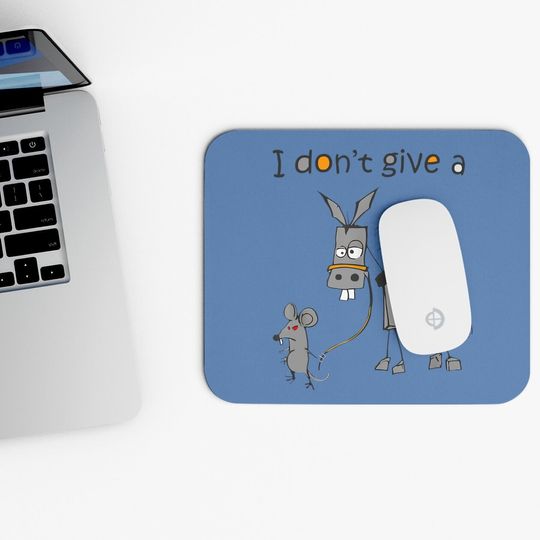 I Don't Give A Rats Ass Mouse Walking Donkey Gift Mouse Pad