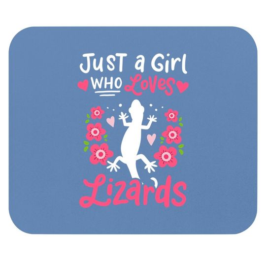 Just A Girl Who Loves Lizards Gift Mouse Pad