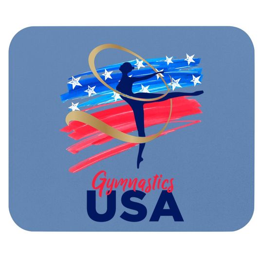 Gymnastics Usa Support The Team Mouse Pad