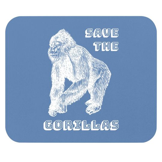 Vintage Save The Gorillas Africa Conservation Mouse Pad
