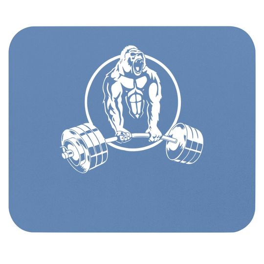Gorilla Strength Weight Lifter Gym Mouse Pad