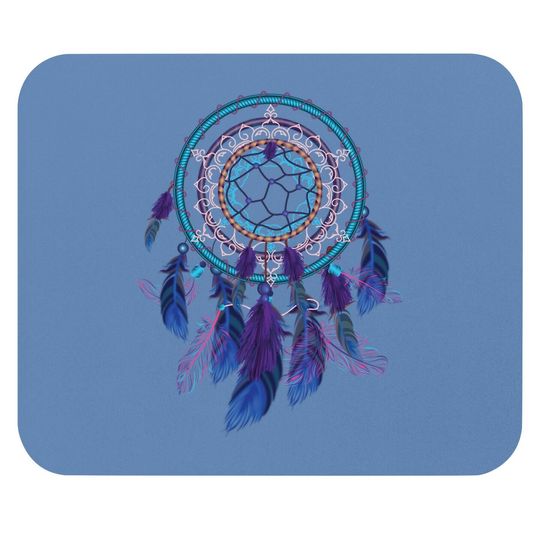 Colorful Dreamcatcher Feathers Tribal Native American Indian Mouse Pad