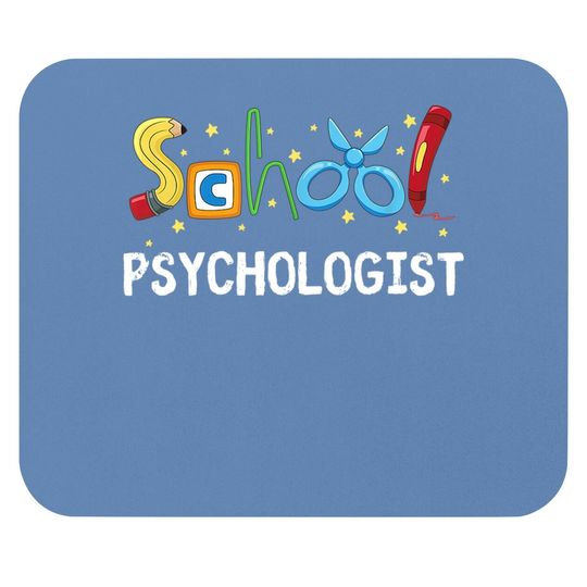 School Psychologist Cute Gift Psych Therapist Appreciation Mouse Pad