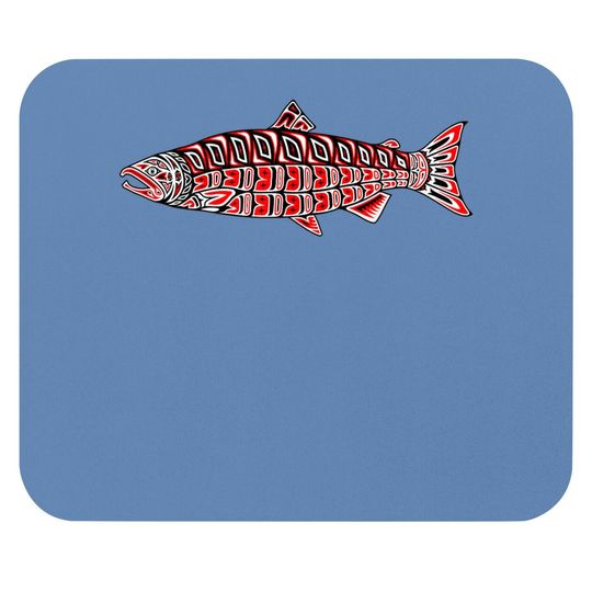 Salmon Native American Indian Pacific Northwest Coast Coho Mouse Pad