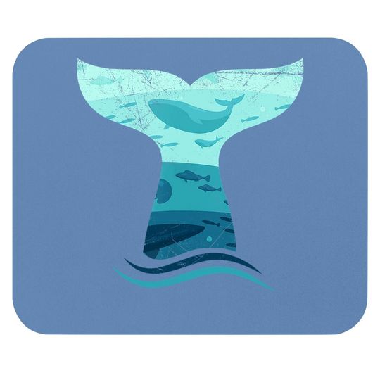 Whale Tail In Waves Orca Ocean Mouse Pad