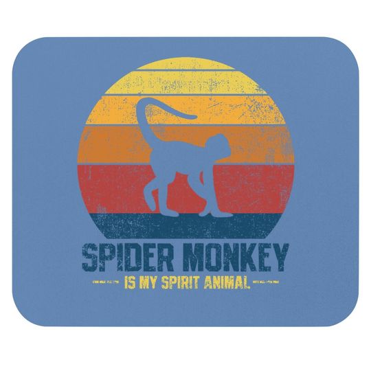 Spider Monkey Vintage Mouse Pad