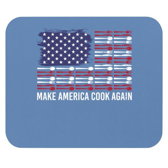 Patriot Make America Cook Again Chef Restaurant Mouse Pad
