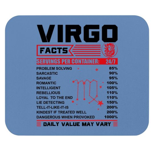 Birthday Virgo Facts Mouse Pad