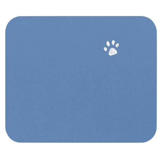 Dog Mom Mouse Pad | Left Chest Paw Print Dog Lover Mouse Pad
