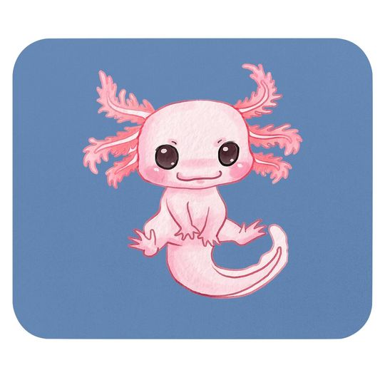 Baby Axolotl Pastel Goth - Kawaii Animal Mouse Pad