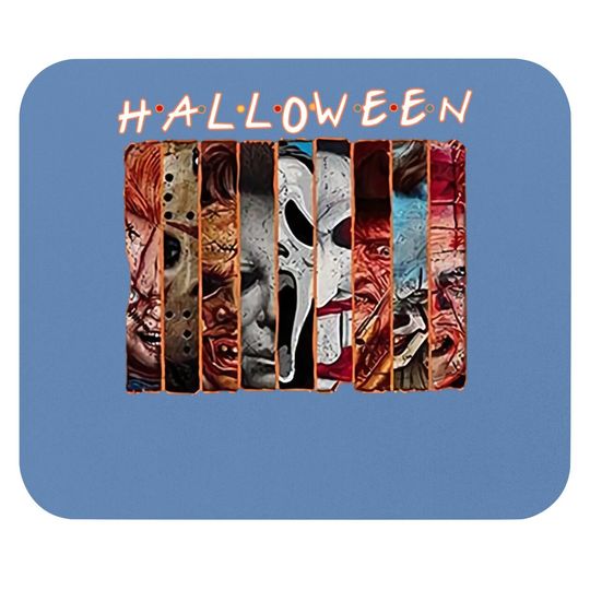 Halloween Squad Vintage Horror Movies Mouse Pad