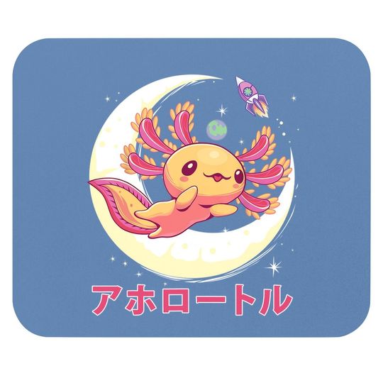 Pastel Goth Axolotl Kawaii Japanese Anime Aesthetic Nu Goth Mouse Pad