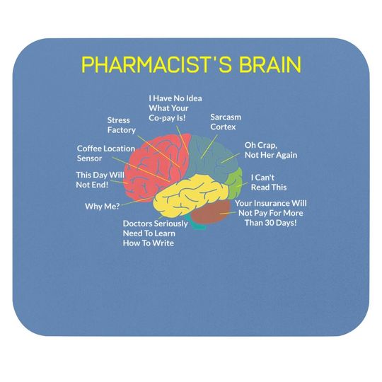 Pharmacist's Brain Pharmacy Mouse Pad