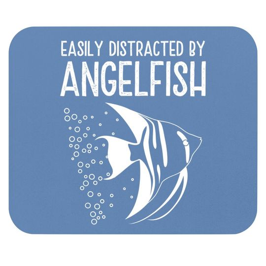 Vintage Angelfish Quotes For Fish Keepers Mouse Pad