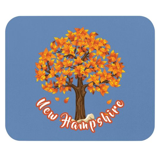 Distressed Visit New Hampshire Autumn Leaves Leaf Peeping Mouse Pad