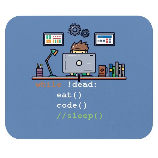 Computer Science Python Programmer Eat Code Sleep Mouse Pad