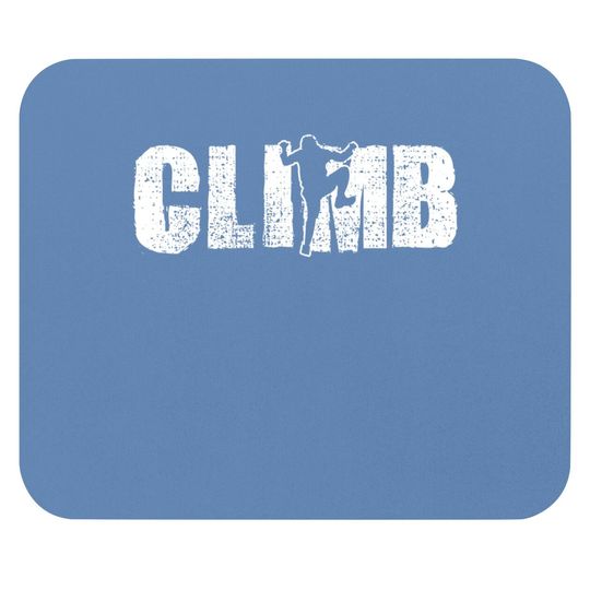 Climbing Vintage Climb Gift Bouldering Mouse Pad
