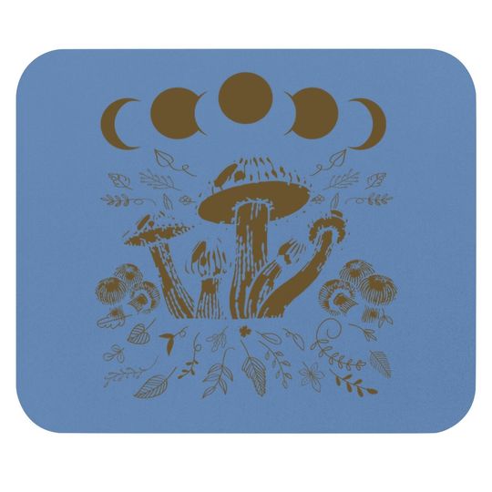 Goblincore Mushroom Foraging Alt Aesthetic Vintage Witchy Mouse Pad
