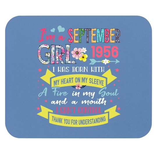 Awesome Since 1956 65th Birthday I'm A September Girl Mouse Pad
