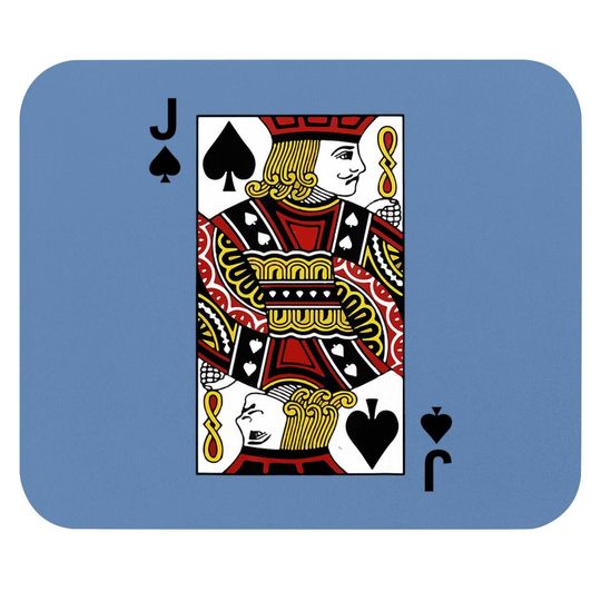 Jack Of Spades Blackjack Cards Poker 21 J Mouse Pad