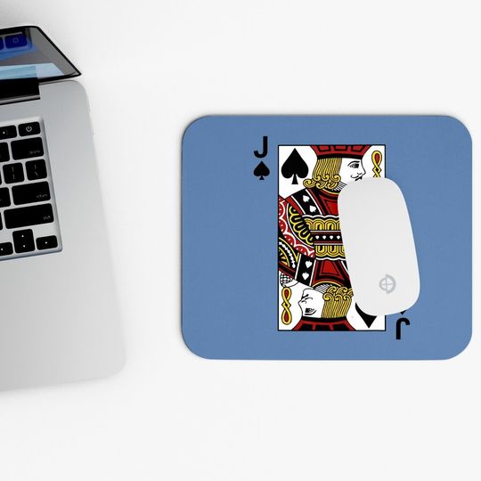 Jack Of Spades Blackjack Cards Poker 21 J Mouse Pad