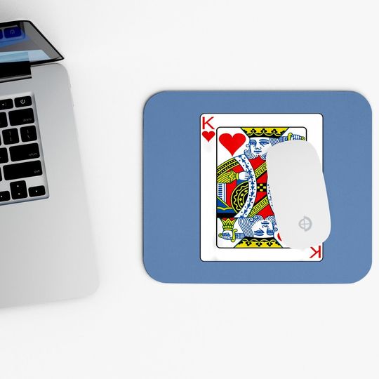King Of Hearts Playing Card Mouse Pad