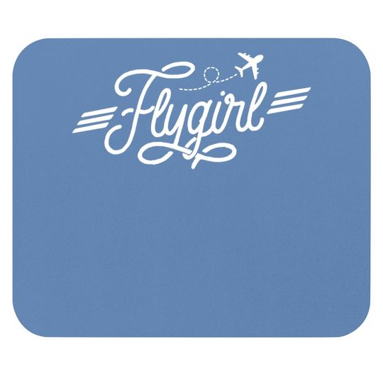 Flygirl Vintage Aviation Mouse Pad Pilot Gift Flight Attendant Mouse Pad