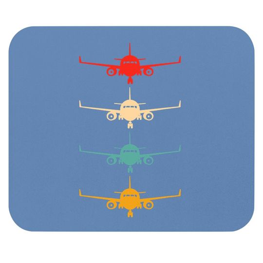 Aviation Airplane Flying Airline Funny Vintage Pilot Mouse Pad