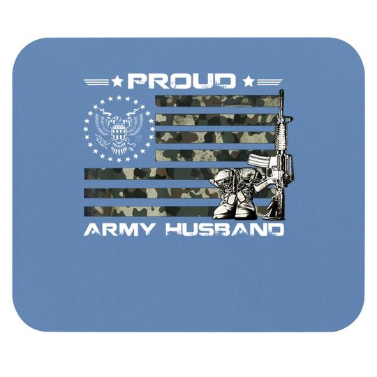 Proud Us Army Husband Mouse Pad