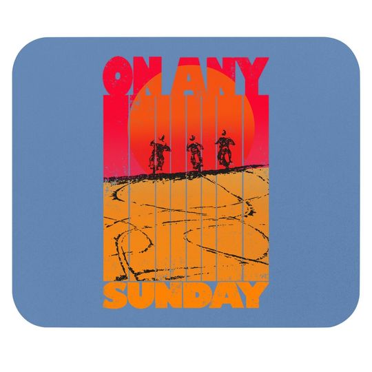 Vintage On Any Sunday Mouse Pad