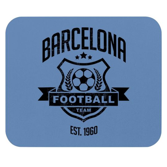 Grunge Spain Barcelona Gameday Sport Soccer Fan Gift Mouse Pad