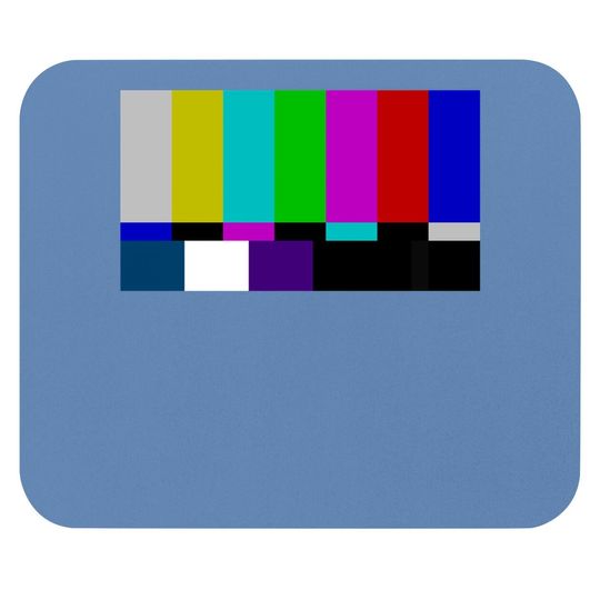 No Signal Television Screen Color Bars Test Pattern Mouse Pad