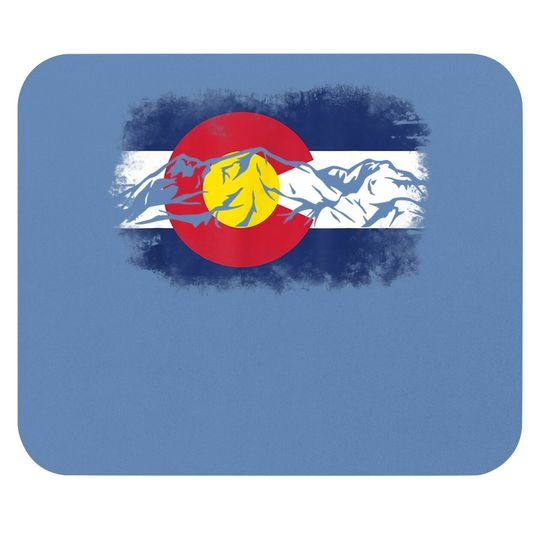 Colorado Mountain Love Colorado Flag Mouse Pad