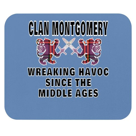 Montgomery Scottish Tartan Scotland Family Clan Name Mouse Pad