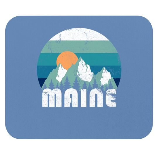 Maine State Retro Vintage Mouse Pad