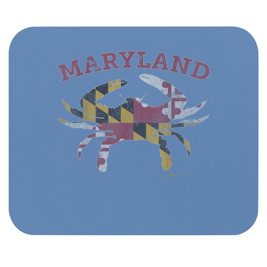 Maryland State Blue Crab Pride Flag Mouse Pad