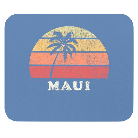 Maui Hi Vintage 70s Retro Throwback Mouse Pad