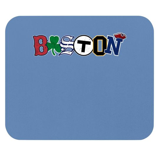 Vintage Boston Sports Fan City Pride Mouse Pad